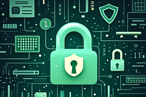 Ilustración de seguridad de datos y privacidad